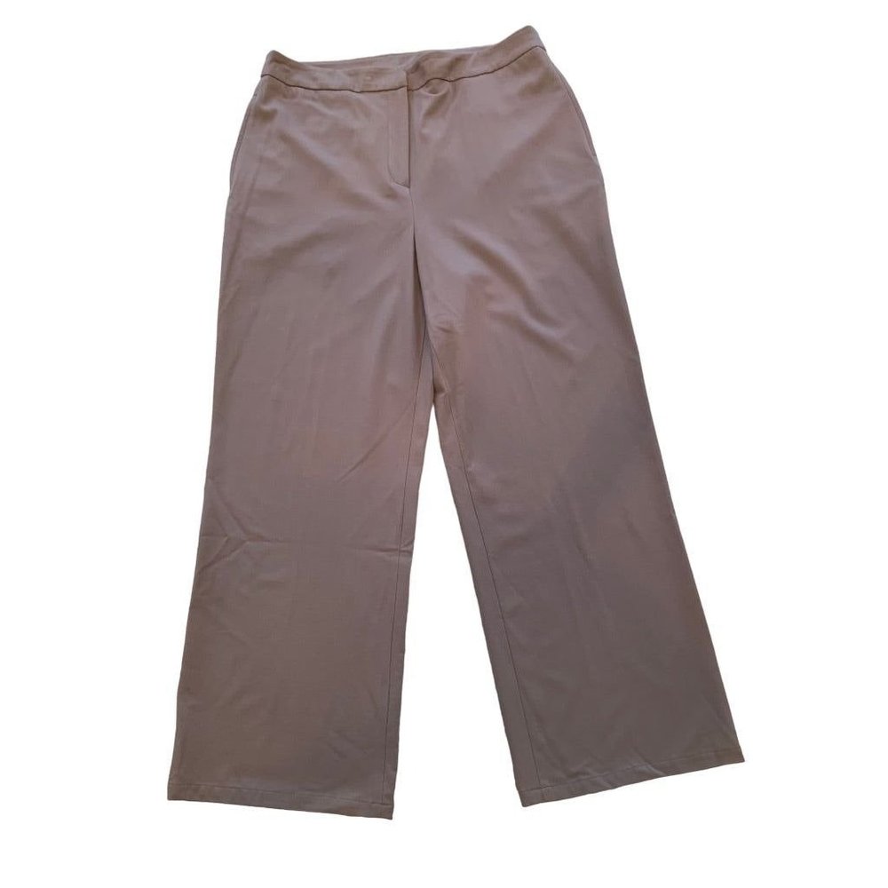 14‎ J.Jill Stretch Women's Gray Wide Leg Dress Pants Trousers 31" Inseam - Picture 2 of 7